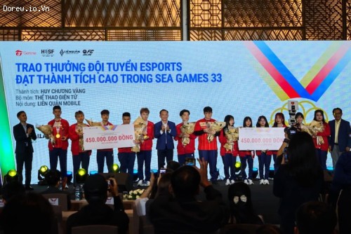 Thưởng hơn 1 tỷ đồng đội tuyển Liên Quân Mobile, FC Online tại SEA Games 33